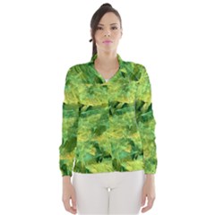 Green Springtime Leafs Wind Breaker (women)