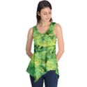 Green Springtime Leafs Sleeveless Tunic View1