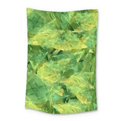 Green Springtime Leafs Small Tapestry