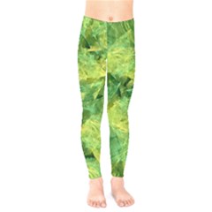 Green Springtime Leafs Kids  Legging