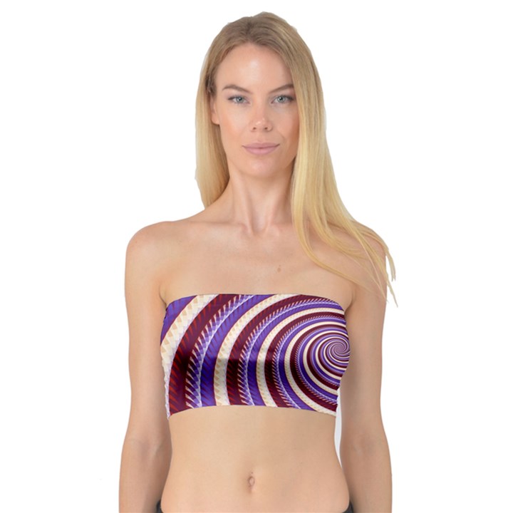 Woven Spiral Bandeau Top