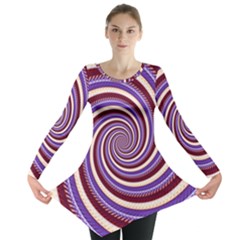 Woven Spiral Long Sleeve Tunic  by designworld65