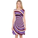 Woven Spiral Capsleeve Midi Dress View1