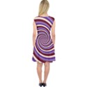 Woven Spiral Capsleeve Midi Dress View2