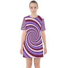 Woven Spiral Mini Dress