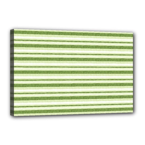 Spring Stripes Canvas 18  X 12  by designworld65