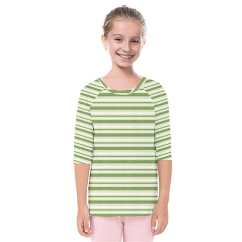 Spring Stripes Kids  Quarter Sleeve Raglan Tee by designworld65