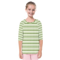 Spring Stripes Kids  Quarter Sleeve Raglan Tee