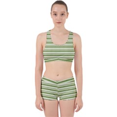 Spring Stripes Work It Out Sports Bra Set