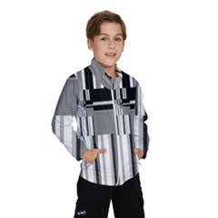 Black And White Endless Window Wind Breaker (kids) by designworld65