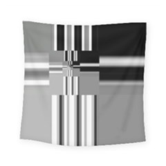 Black And White Endless Window Square Tapestry (small)