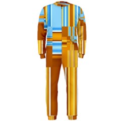 Endless Window Blue Gold Onepiece Jumpsuit (men) 