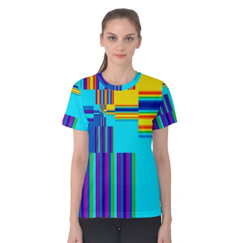 Colorful Endless Window Women s Cotton Tee by designworld65