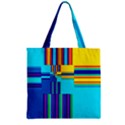 Colorful Endless Window Zipper Grocery Tote Bag View1