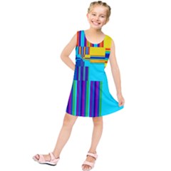 Colorful Endless Window Kids  Tunic Dress