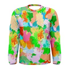 Colorful Summer Splash Men s Long Sleeve Tee