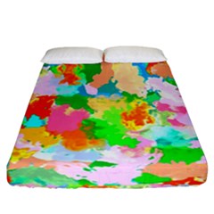 Colorful Summer Splash Fitted Sheet (california King Size)