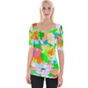 Colorful Summer Splash Wide Neckline Tee View1