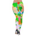 Colorful Summer Splash Velvet Leggings View2