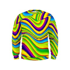 Summer Wave Colors Kids  Sweatshirt