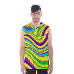 Summer Wave Colors Men s Basketball Tank Top by designworld65