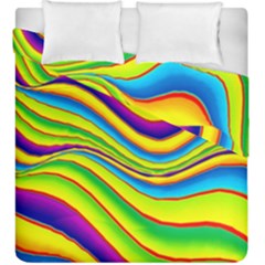 Summer Wave Colors Duvet Cover Double Side (king Size) by designworld65