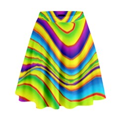 Summer Wave Colors High Waist Skirt