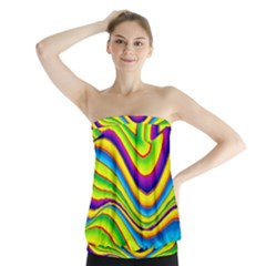 Summer Wave Colors Strapless Top by designworld65