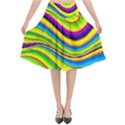 Summer Wave Colors Flared Midi Skirt View1