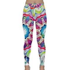 Sunshine Feeling Mandala Classic Yoga Leggings by designworld65