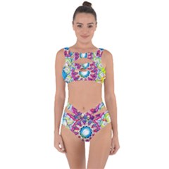 Sunshine Feeling Mandala Bandaged Up Bikini Set 