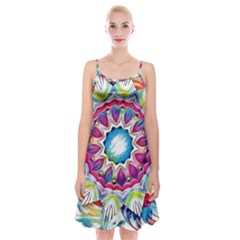 Sunshine Feeling Mandala Spaghetti Strap Velvet Dress by designworld65