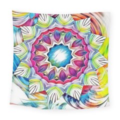 Sunshine Feeling Mandala Square Tapestry (large)