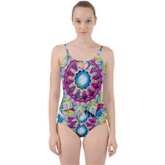 Sunshine Feeling Mandala Cut Out Top Tankini Set