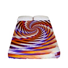 Woven Colorful Waves Fitted Sheet (full/ Double Size) by designworld65