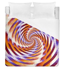 Woven Colorful Waves Duvet Cover (queen Size) by designworld65