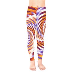 Woven Colorful Waves Kids  Legging by designworld65