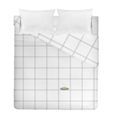 Pie Cooling On The Window Pane Pattern Duvet Cover Double Side (full/ Double Size) by emilyzragz