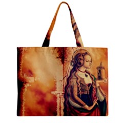 Fantasy Art Painting Magic Woman  Zipper Mini Tote Bag by paulaoliveiradesign