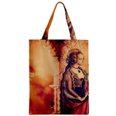 Fantasy Art Painting Magic Woman  Zipper Classic Tote Bag by paulaoliveiradesign