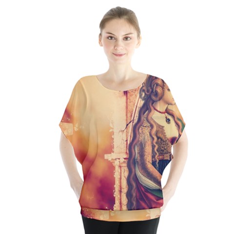 Fantasy Art Painting Magic Woman  Blouse by paulaoliveiradesign