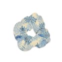 Fabric Embroidery Blue Texture Velvet Scrunchie View1