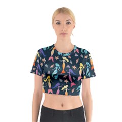 Mermaids Cotton Crop Top by BubbSnugg