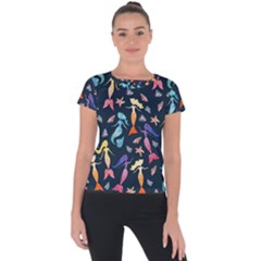 Mermaids Short Sleeve Sports Top 