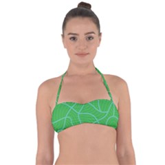 Trippy Ricefields Halter Bandeau Bikini Top by jcreative