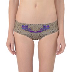 Pearl Lace And Smiles In Peacock Style Classic Bikini Bottoms by pepitasart