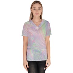 Women s V-neck Scrub Top