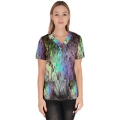 Women s V-neck Scrub Top