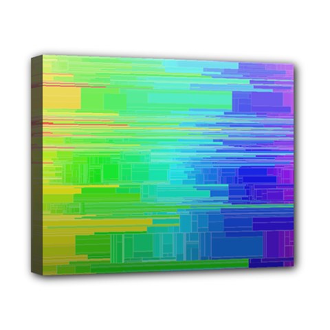 Colors Rainbow Pattern Canvas 10  X 8  by paulaoliveiradesign