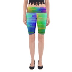 Colors Rainbow Pattern Yoga Cropped Leggings